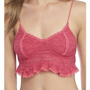 NWT Free People lace bralette, S & XS